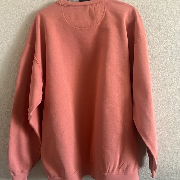 Oversized Sunkissed Women's Crew Neck Sweater - Coral - Picture 3 of 4